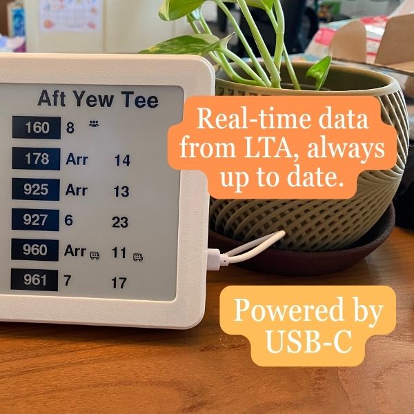 [PRE-ORDER] Bus Aunty - Bus Arrival Display for your Home